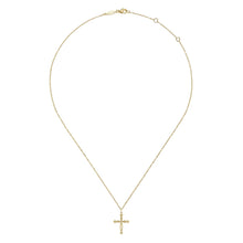 Load image into Gallery viewer, 14k Yellow Gold Cross Necklace
