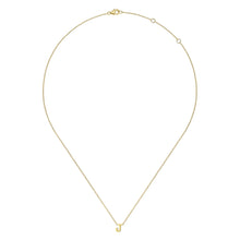Load image into Gallery viewer, 14k Yellow Gold J Necklace
