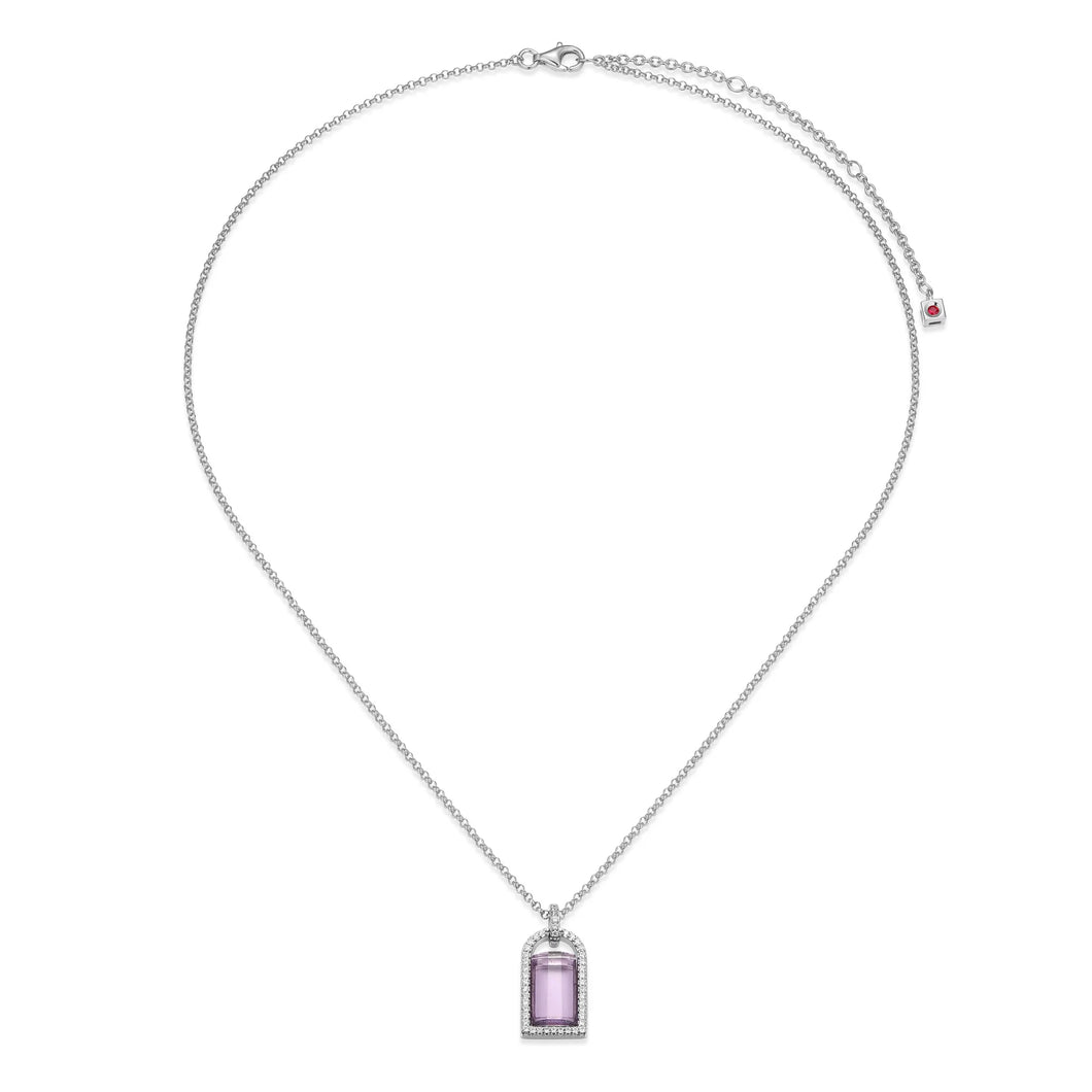 Sterling Silver Amethyst Necklace