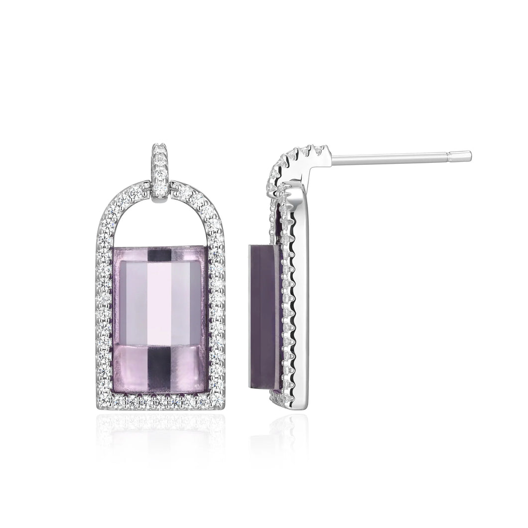 Sterling Silver Amethyst Earrings