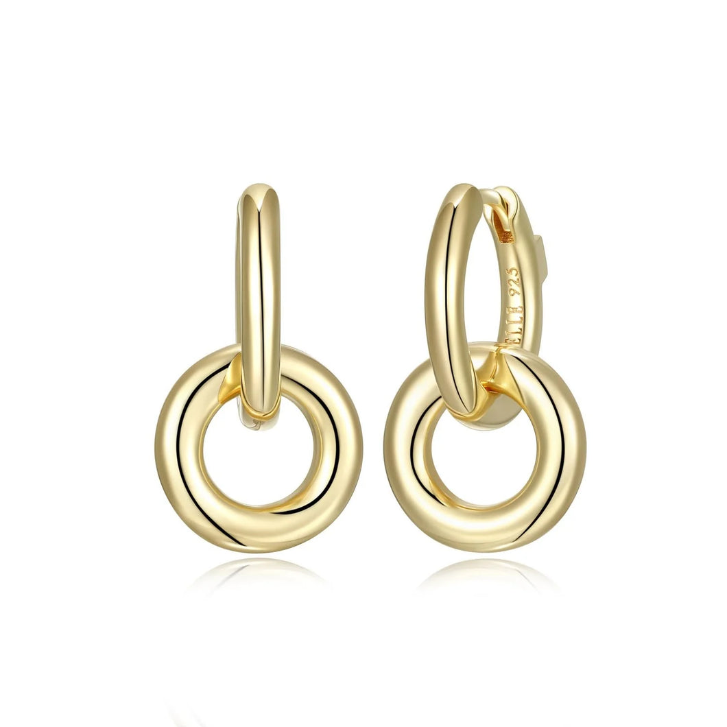 Sterling Silver Gold Plated Earrings
