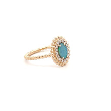Load image into Gallery viewer, 14k Yellow Gold Opal Ring with Diamonds
