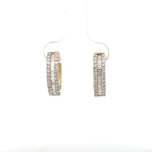 Load image into Gallery viewer, 14k Yellow Gold Diamond Earrings

