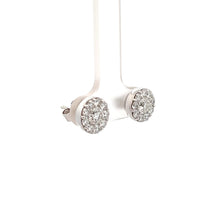 Load image into Gallery viewer, 14k White Gold Diamond Earrings
