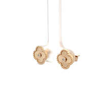 Load image into Gallery viewer, 14k Yellow Gold Diamond Earrings

