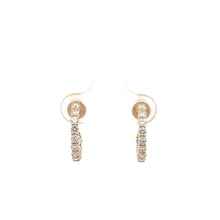 Load image into Gallery viewer, 14k Yellow Gold Diamond Earrings
