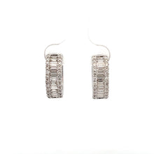 Load image into Gallery viewer, 14k White Gold Diamond Earrings
