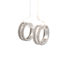 Load image into Gallery viewer, 14k White Gold Diamond Earrings
