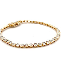 Load image into Gallery viewer, 14k Yellow Gold Diamond Bracelet
