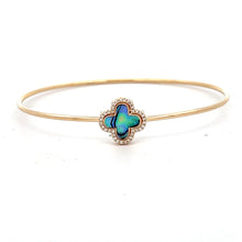 Load image into Gallery viewer, 14k Yellow Gold Abalone Bracelet with Diamonds
