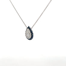 Load image into Gallery viewer, 14k White Gold Sapphire and Diamond Necklace
