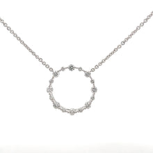 Load image into Gallery viewer, 14k White Gold Diamond Necklace
