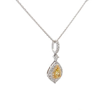 Load image into Gallery viewer, 14k Two Tone Fancy Yellow Diamond Necklace
