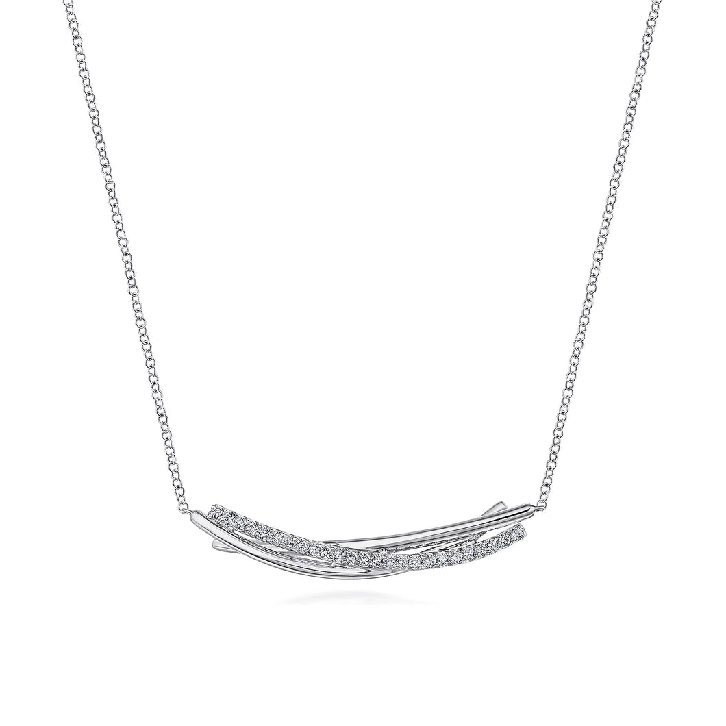 Sterling Silver White Sapphire Necklace