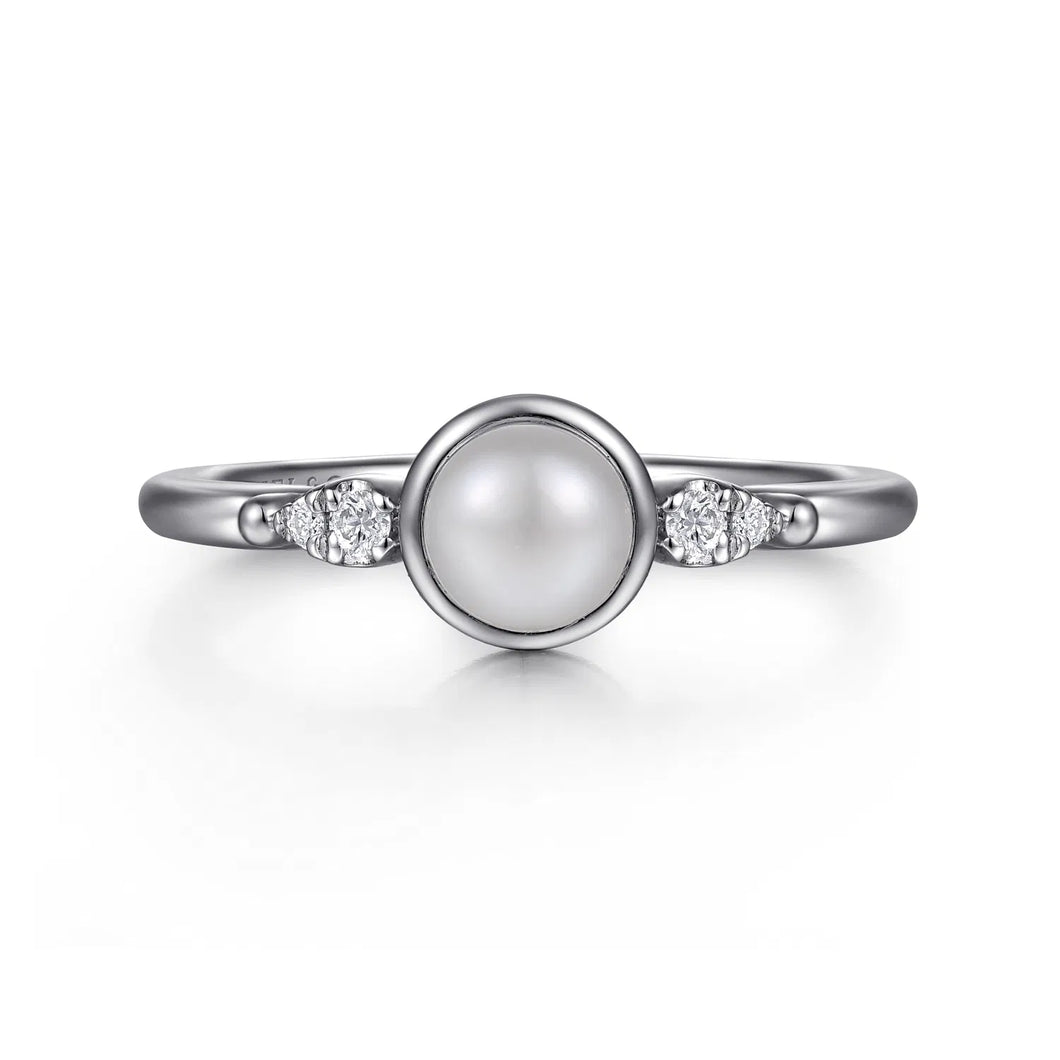 Sterling Silver Pearl Ring