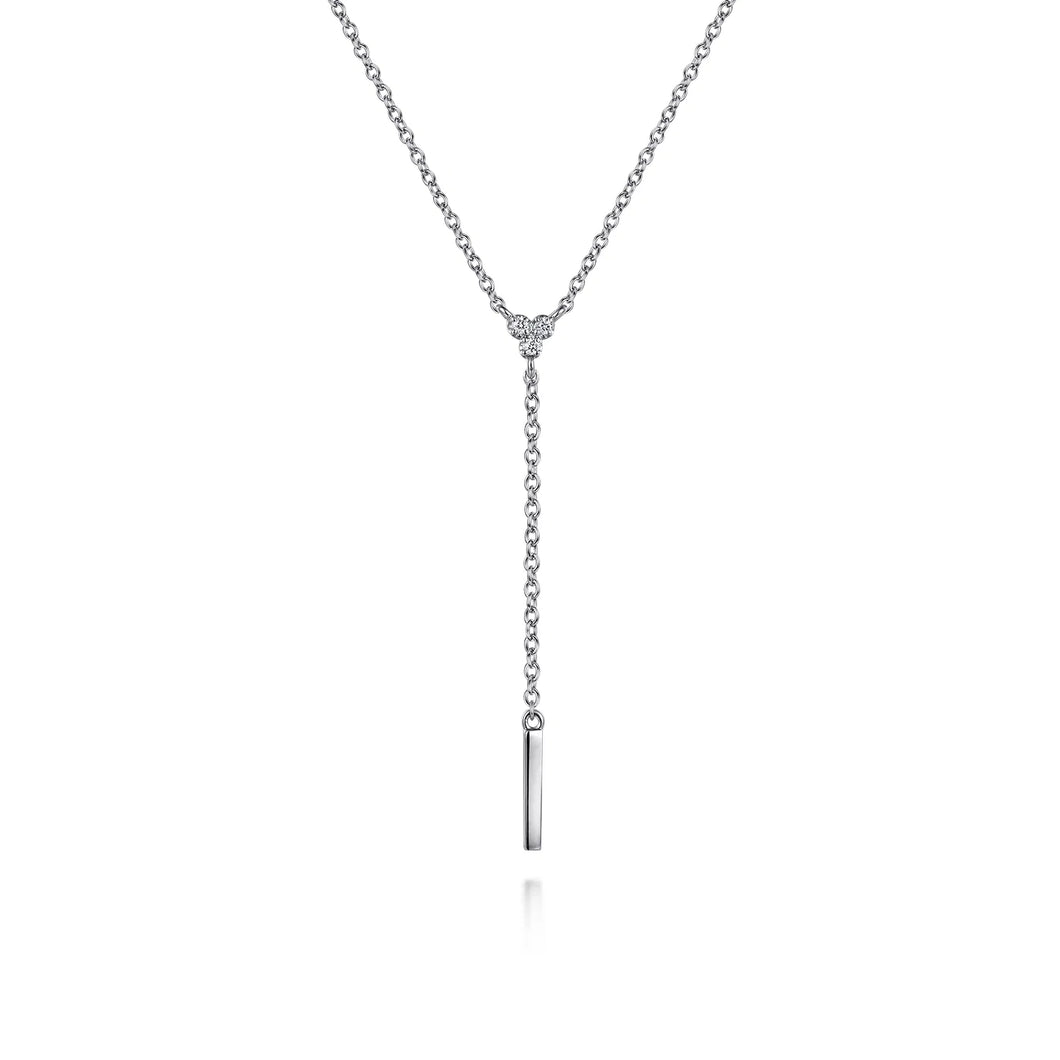 Sterling Silver Diamond Necklace