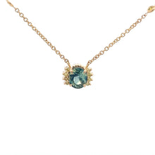 Load image into Gallery viewer, 18k Yellow Gold Bicolor Sapphire and Yellow Diamond Necklace
