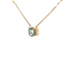Load image into Gallery viewer, 18k Yellow Gold Bicolor Sapphire and Yellow Diamond Necklace
