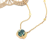Load image into Gallery viewer, 18k Yellow Gold Bicolor Sapphire and Yellow Diamond Necklace
