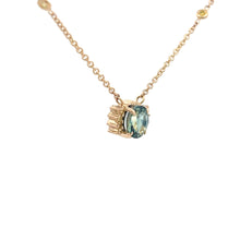 Load image into Gallery viewer, 18k Yellow Gold Bicolor Sapphire and Yellow Diamond Necklace
