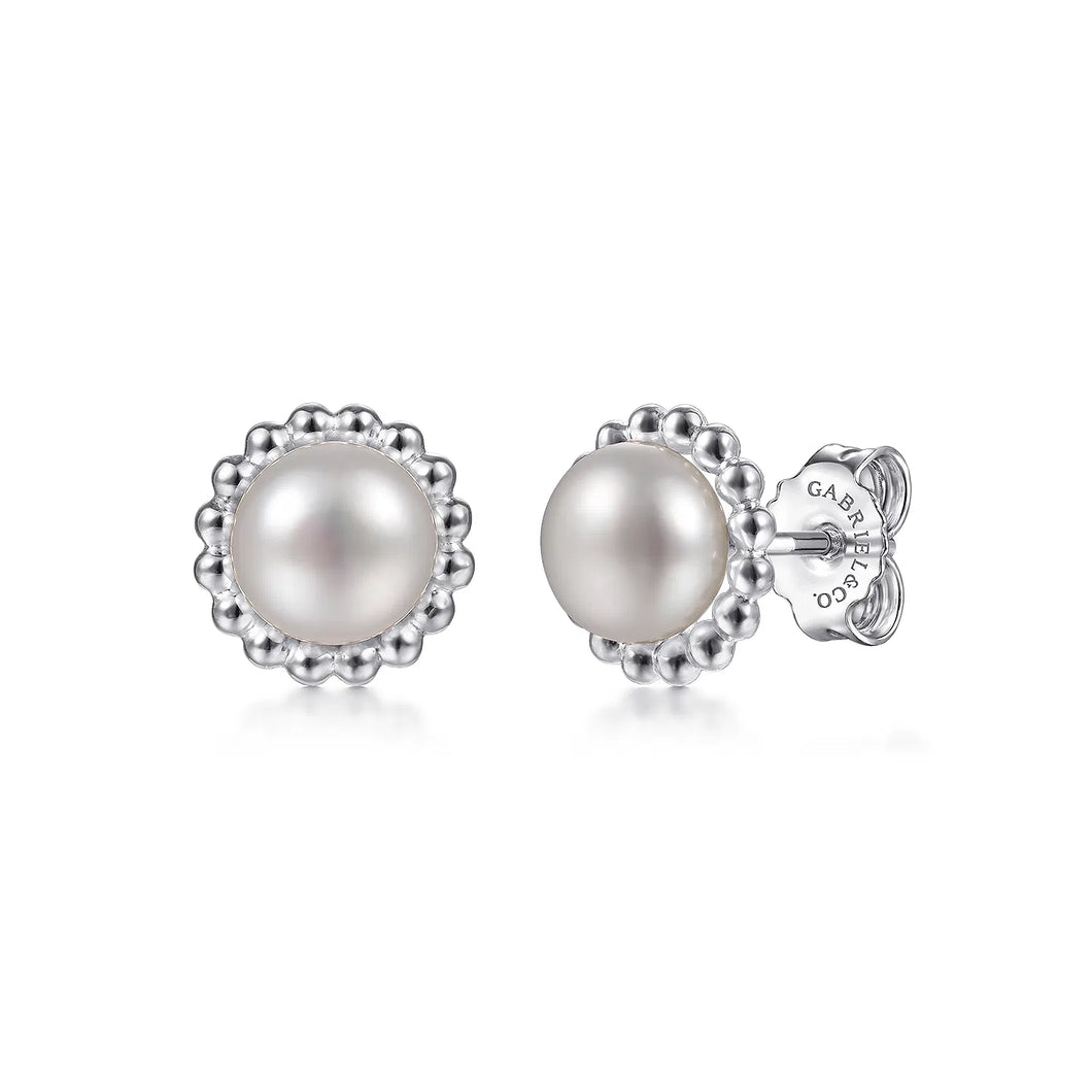 Sterling Silver Pearl Earrings