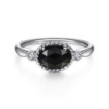 Load image into Gallery viewer, Sterling Silver Onyx Ring
