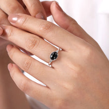 Load image into Gallery viewer, Sterling Silver Onyx Ring
