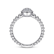 Load image into Gallery viewer, Sterling Silver White Sapphire Ring
