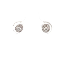 Load image into Gallery viewer, 14k White Gold Diamond Studs
