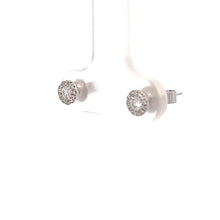 Load image into Gallery viewer, 14k White Gold Diamond Studs
