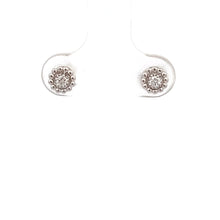 Load image into Gallery viewer, 14k White Gold Diamond Studs
