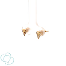 Load image into Gallery viewer, 14k Yellow Gold Diamond Studs
