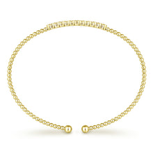 Load image into Gallery viewer, 14k Yellow Gold Diamond Cuff Bracelet
