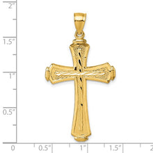 Load image into Gallery viewer, 14k Yellow Gold Cross Pendant
