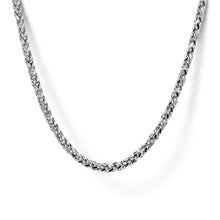 Load image into Gallery viewer, 22 Inch Sterling Silver Men&#39;s Wheat Chain Necklace
