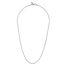 Load image into Gallery viewer, 22 Inch Sterling Silver Men&#39;s Wheat Chain Necklace
