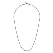 Load image into Gallery viewer, 22 Inch Sterling Silver Men&#39;s Link Chain Necklace
