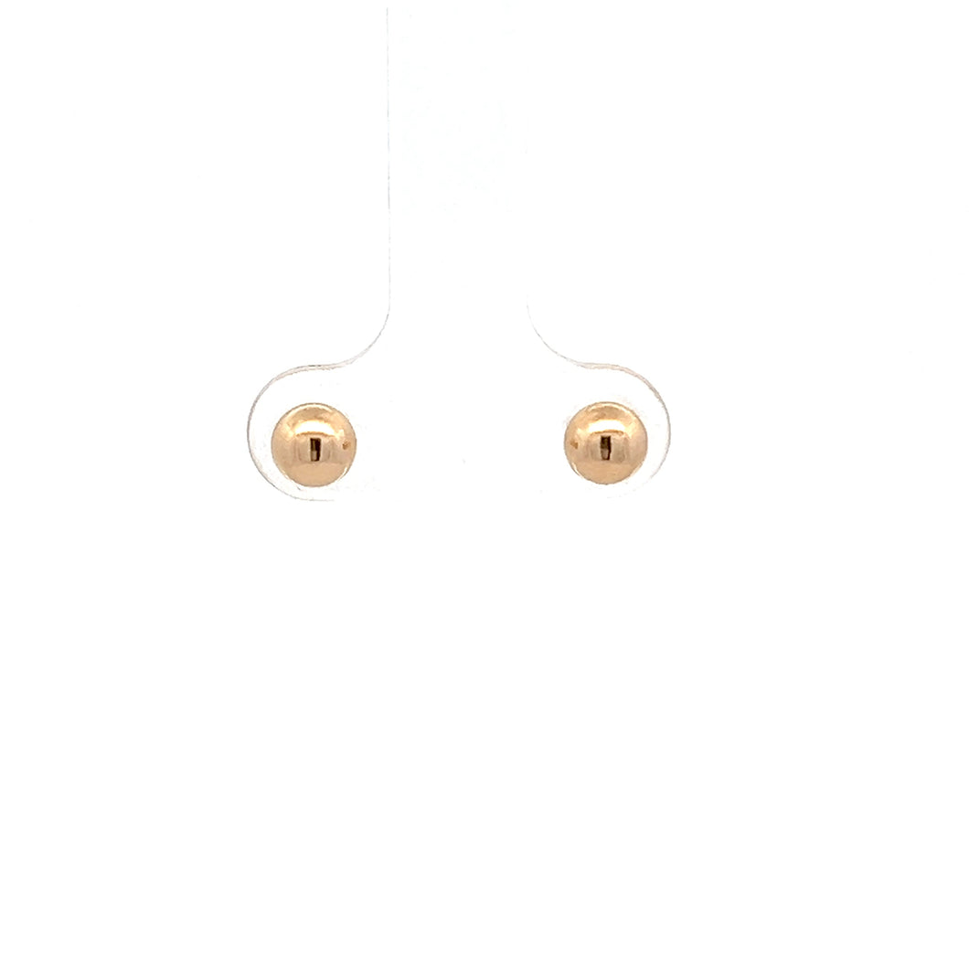 14k Yellow Gold Stud Earrings