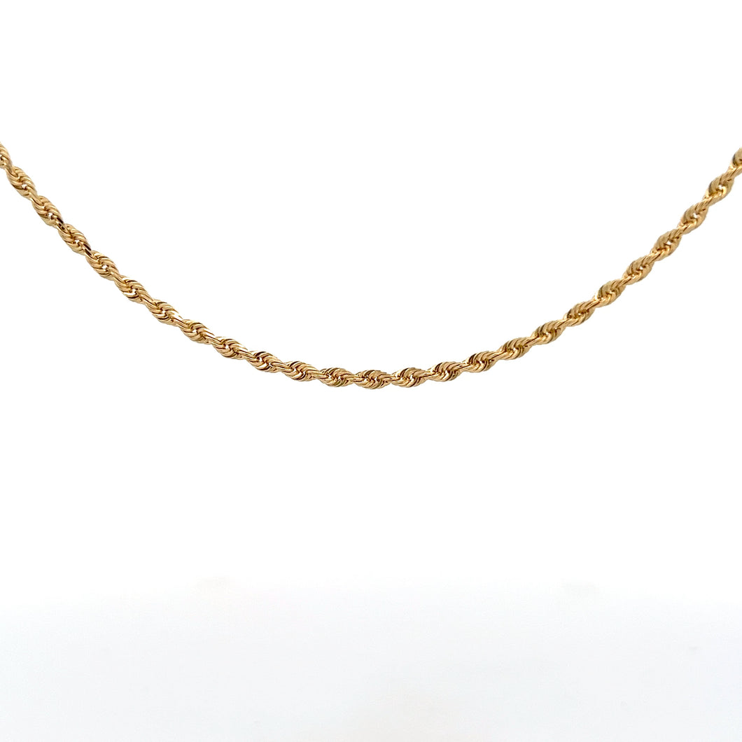 10k Yellow Gold Rope Chain