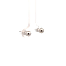 Load image into Gallery viewer, 14k White Gold Stud Earrings
