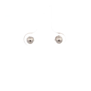 14k White Gold Stud Earrings