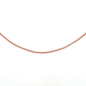 14k Rose Gold 1.2mm Snake Chain 16”