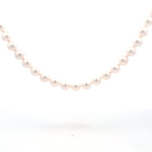 Load image into Gallery viewer, Akoya Pearl Necklace with 14k White Gold Clasp
