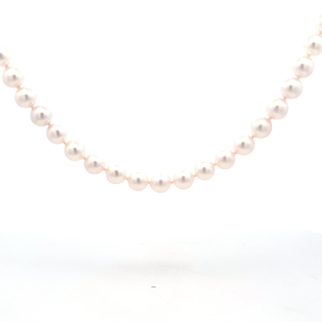 Akoya Pearl Necklace with 14k White Gold Clasp