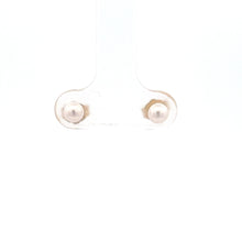 Load image into Gallery viewer, 14k Yellow Gold Akoya Pearl Studs

