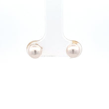 Load image into Gallery viewer, 14k Yellow Gold Akoya Pearl Studs
