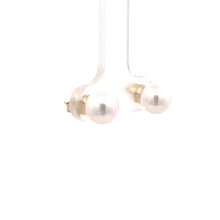 Load image into Gallery viewer, 14k Yellow Gold Akoya Pearl Studs
