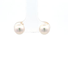 Load image into Gallery viewer, 14k Yellow Gold Akoya Pearl Studs
