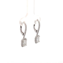 Load image into Gallery viewer, 14k White Gold Lab Grown Diamond Earrings
