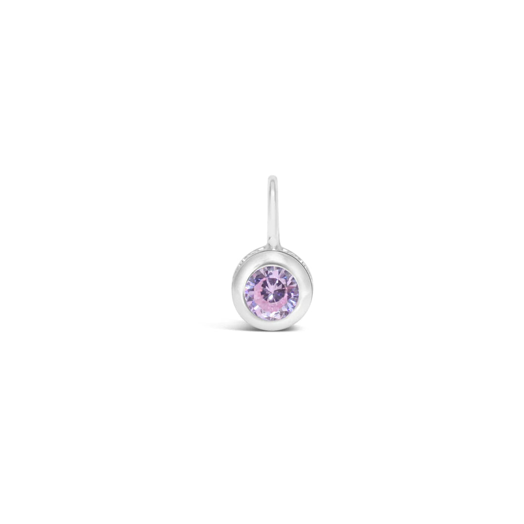 Birthstone Pendant - Pink Tourmaline CZ